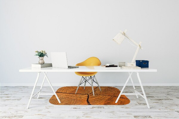 Desk chair mat Tree trunk