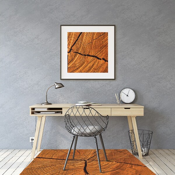 Desk chair mat Tree trunk