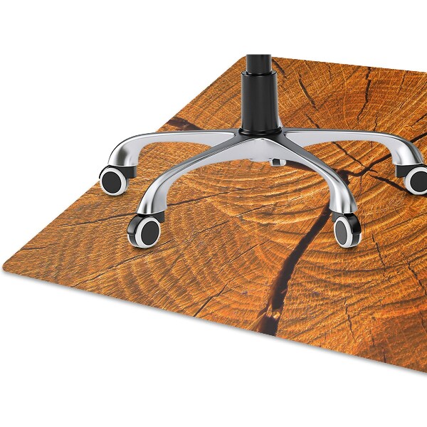 Desk chair mat Tree trunk