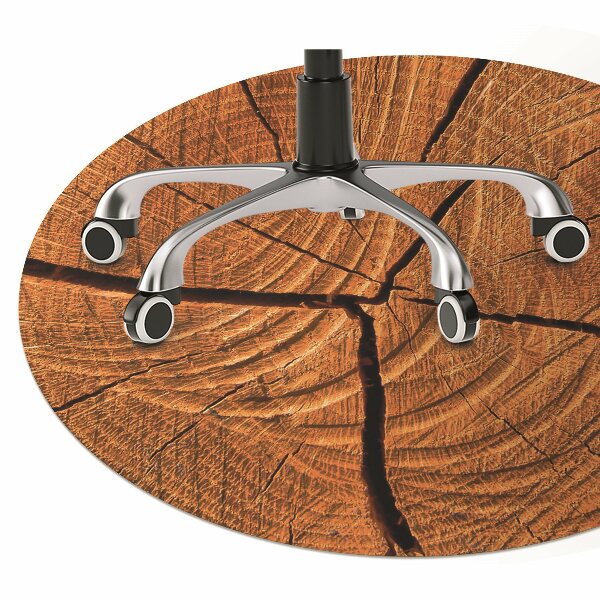Desk chair mat Tree trunk
