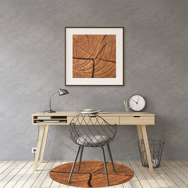 Desk chair mat Tree trunk