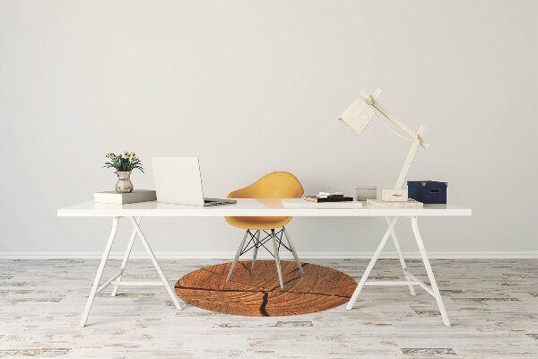 Desk chair mat Tree trunk