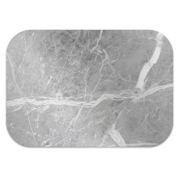 Computer chair mat gray marble