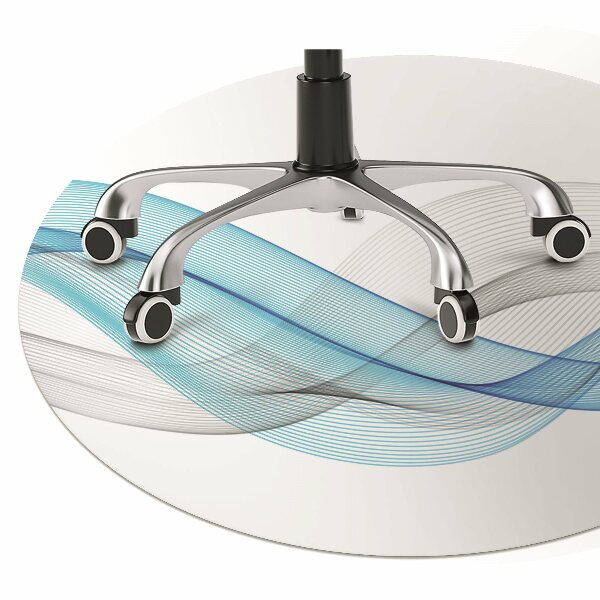 Office chair mat Blue-gray stripes
