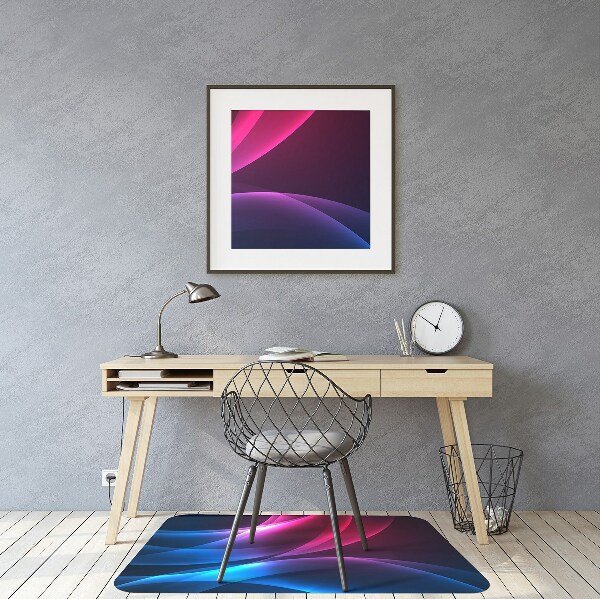Chair mat floor panels protector pink transition