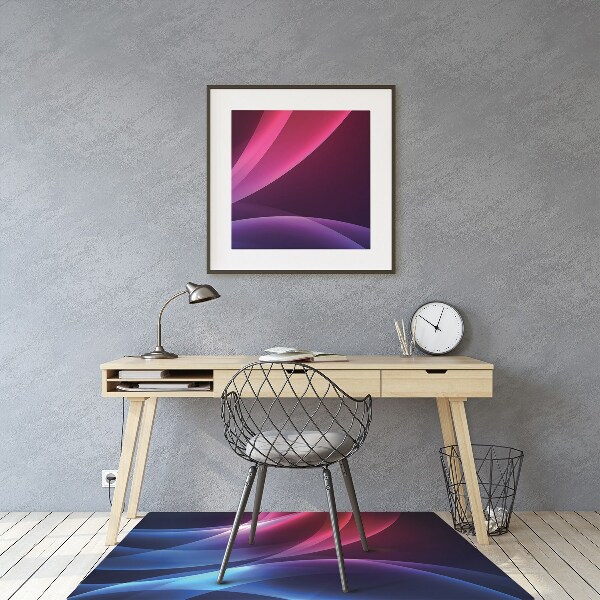 Chair mat floor panels protector pink transition