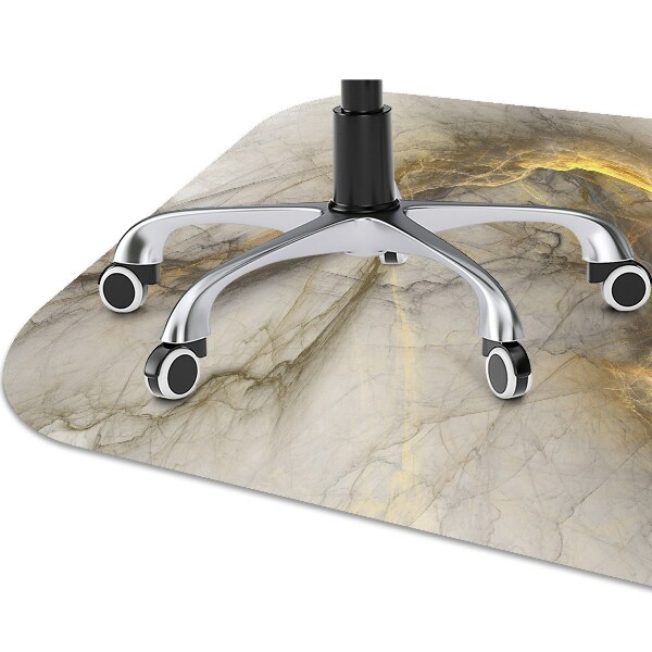 Computer chair mat Marble gold