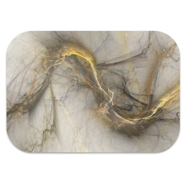 Computer chair mat Marble gold