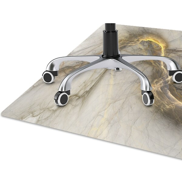 Computer chair mat Marble gold