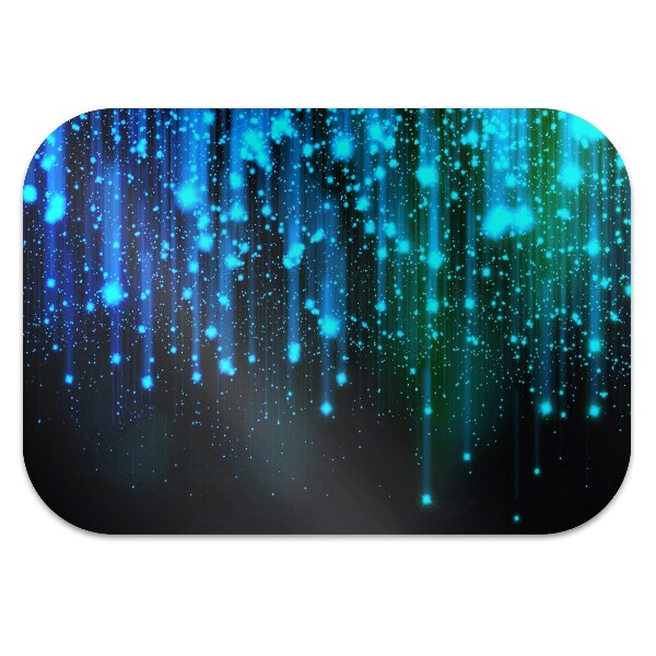 Chair mat blue particles