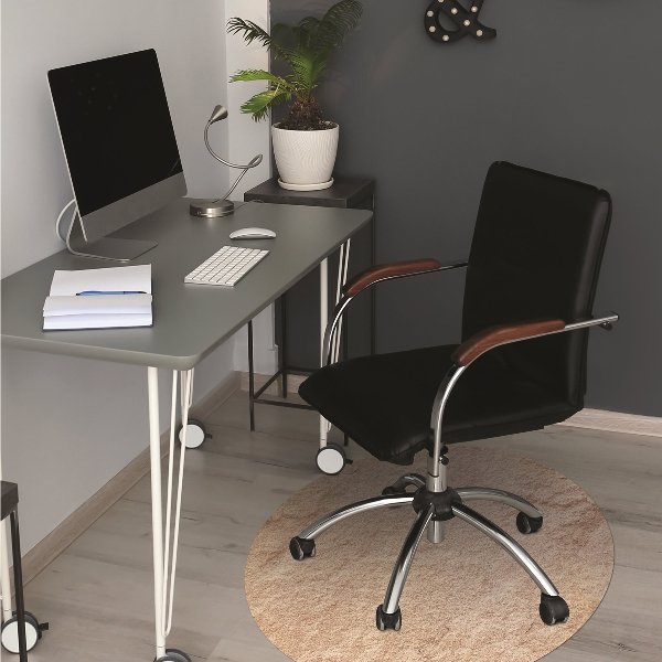Office chair floor protector Sandstone