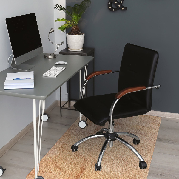 Office chair floor protector Sandstone