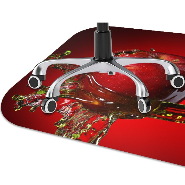 Office chair mat red apple
