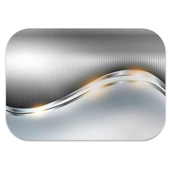 Office chair mat Crossing silver