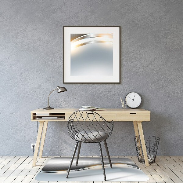 Office chair mat Crossing silver