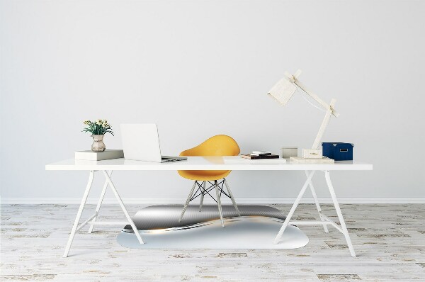 Office chair mat Crossing silver