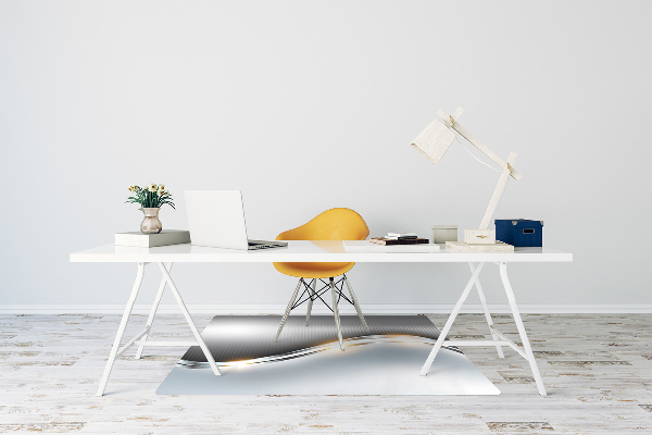 Office chair mat Crossing silver