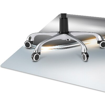 Office chair mat Crossing silver