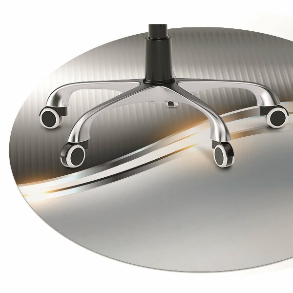 Office chair mat Crossing silver