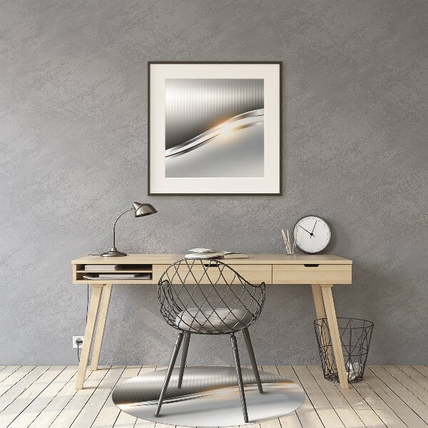 Office chair mat Crossing silver
