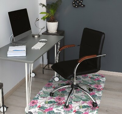 Office chair floor protector Succulents