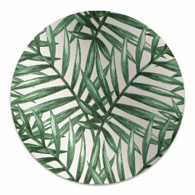 Office chair mat tropical leaves