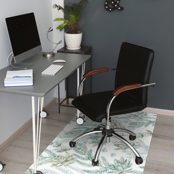 Office chair floor protector painted rock gardens