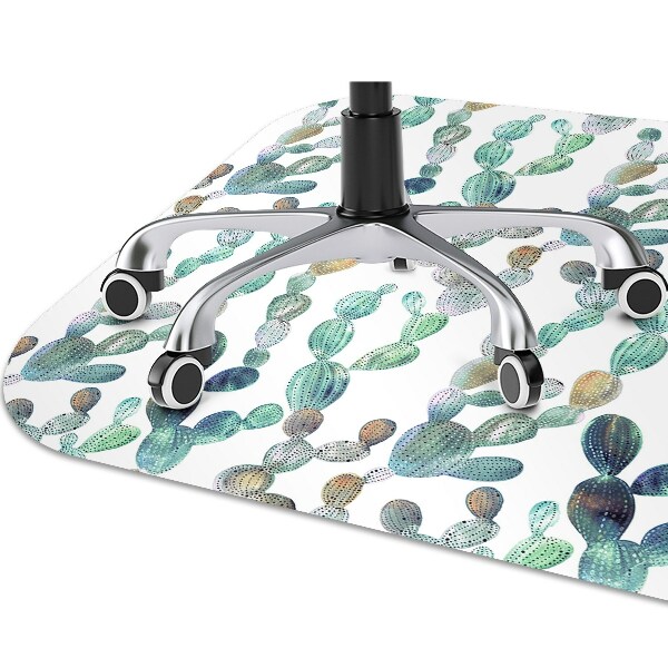 Office chair mat cacti