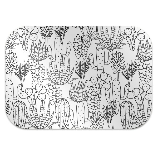 Office chair mat cacti