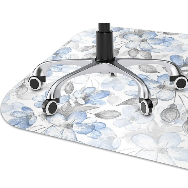 Office chair mat flowers