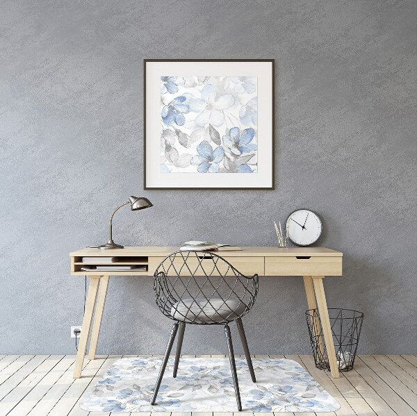 Office chair mat flowers