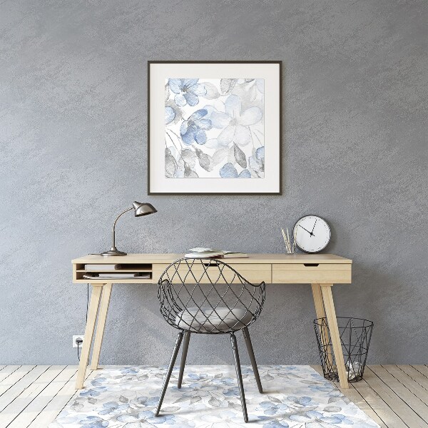 Office chair mat flowers