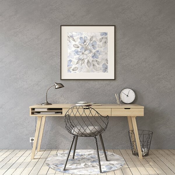 Office chair mat flowers