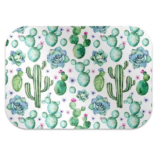Office chair mat Cactus