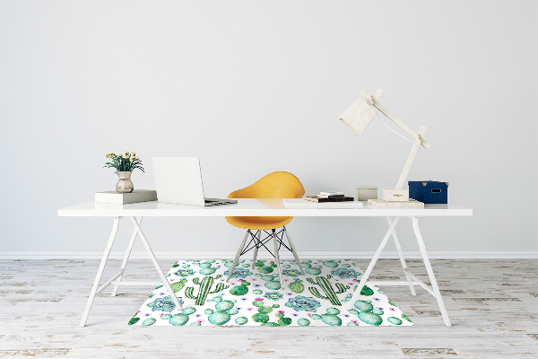 Office chair mat Cactus
