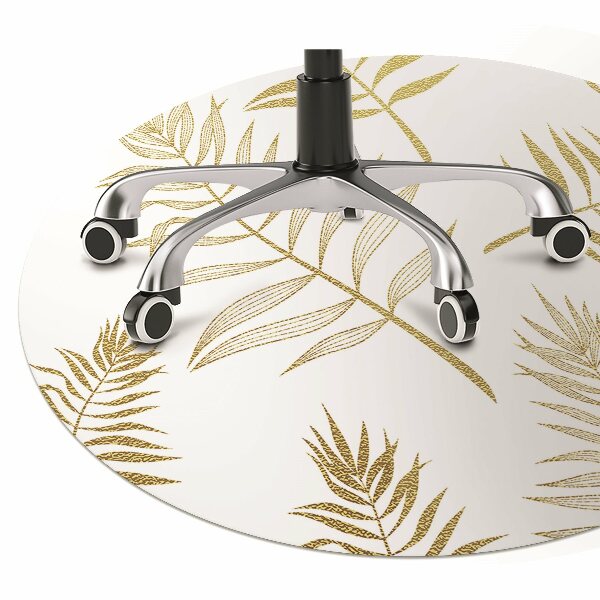 Computer chair mat palm leaves