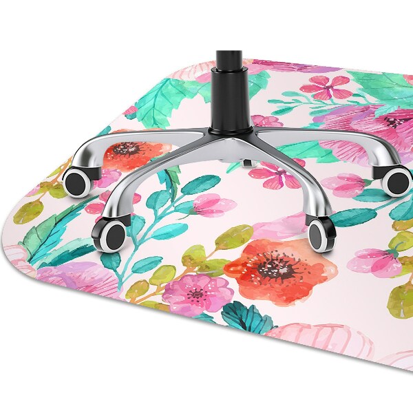 Computer chair mat Beautiful flora