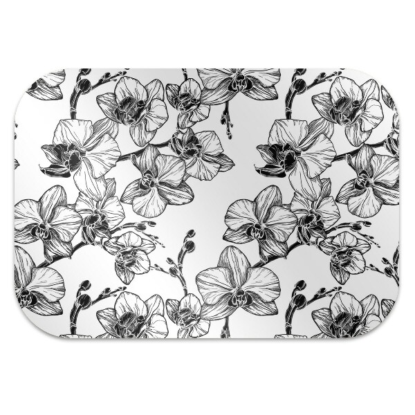 Office chair floor protector orchids