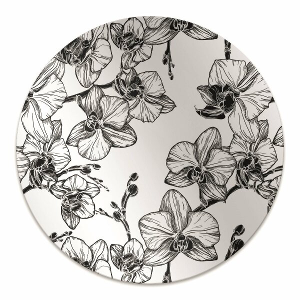 Office chair floor protector orchids