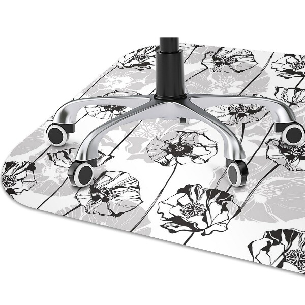 Office chair floor protector flowers Glamor