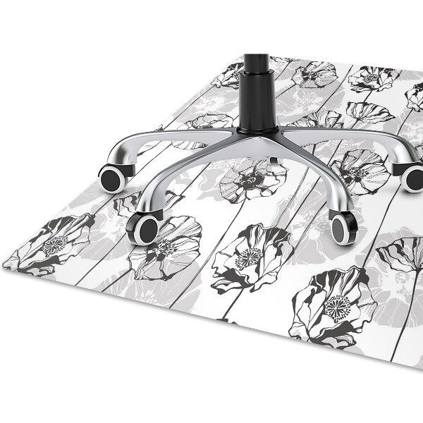 Office chair floor protector flowers Glamor