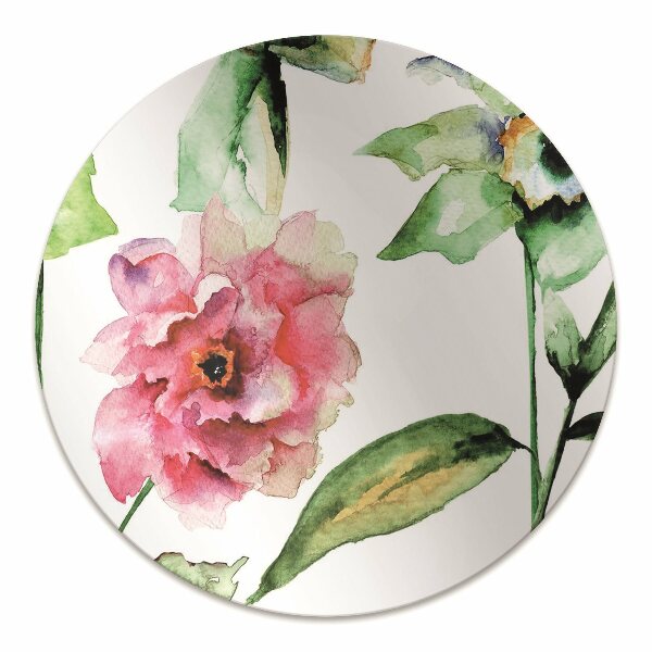 Desk chair mat spring flowers