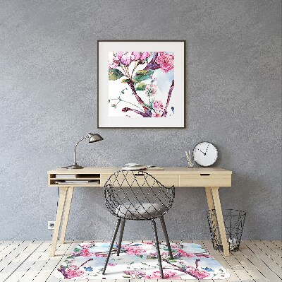 Office chair mat apricot tree