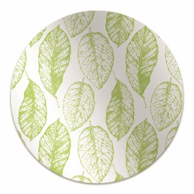 Office chair floor protector Green leaves