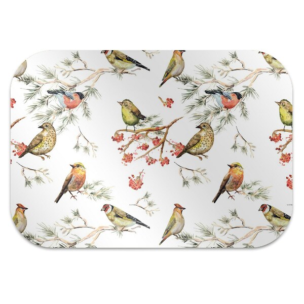 Office chair mat Birds on a branch