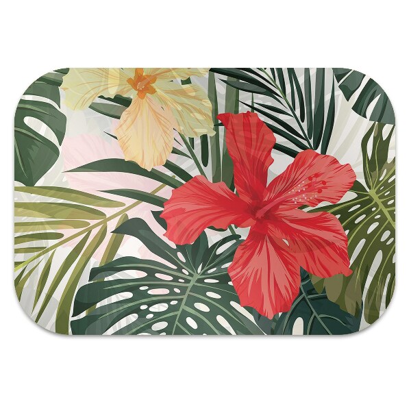 Office chair floor protector Hawaiian island