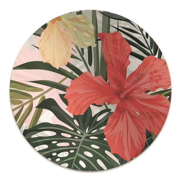Office chair floor protector Hawaiian island