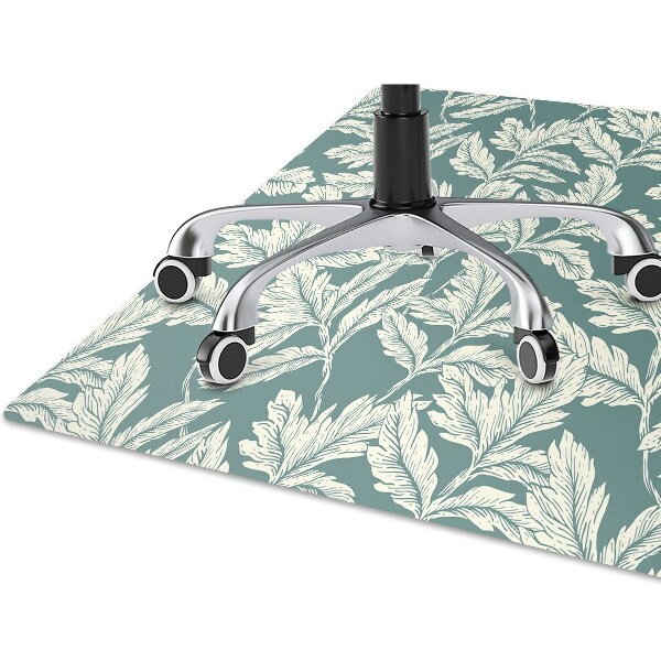 Computer chair mat picture leaves