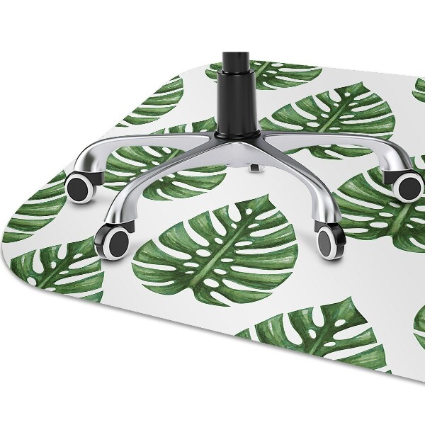 Office chair mat Leaves
