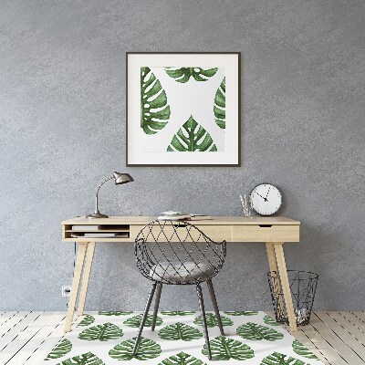 Office chair mat Leaves